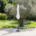 Parasol droit HAPUNA rond 2,70m de diamètre beige